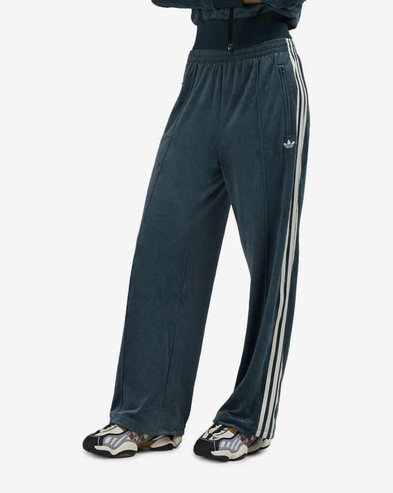 adidas Liberty London Debossed Velvet Track Pant JW5268-AURORAIVY Green 1