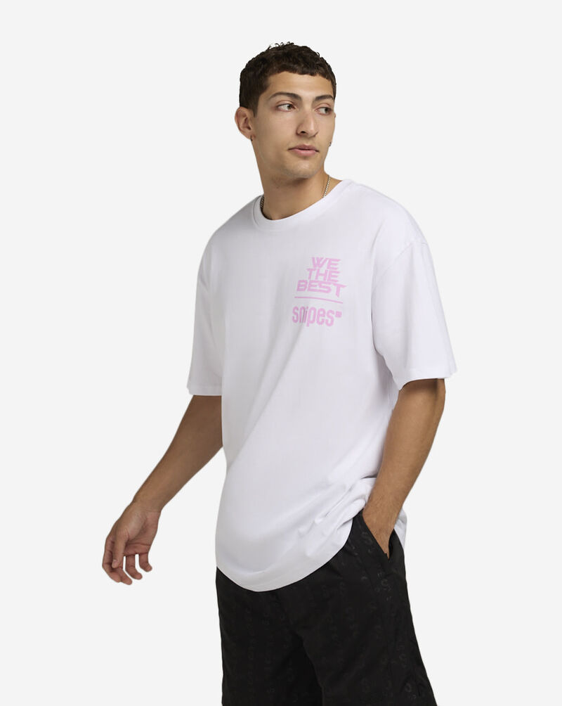 WE THE BEST Mens We The Best Tee  WTB102-WHPK White 1
