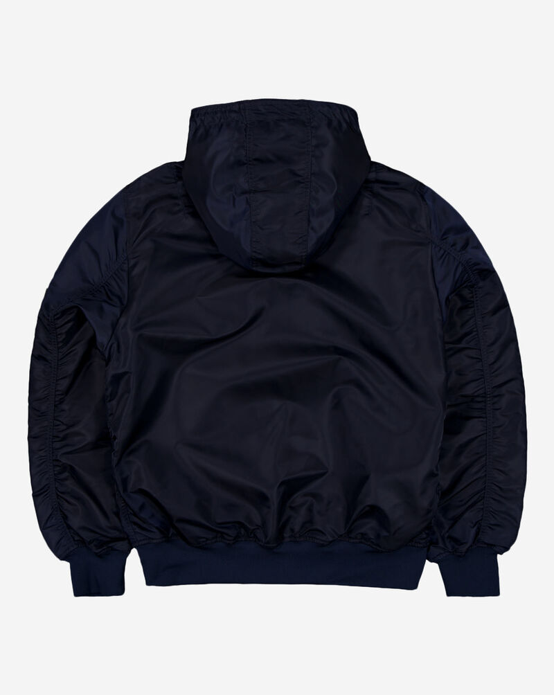 New Era Alpha Industries Historic L-2B Chicago Bears Hooded Bomber Jacket 60564083 Blue 3