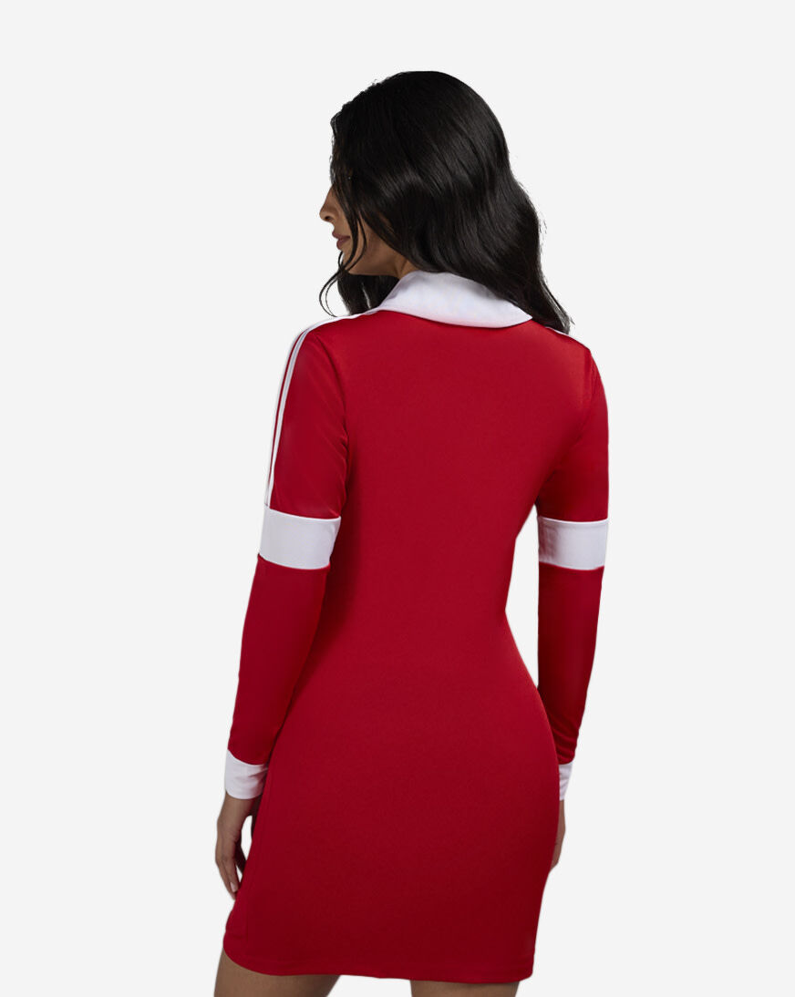 Shop adidas Graphic Football Jersey Dress JY3526-BETTER-SCARLET