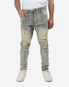 Smoke Rise Laser Rip Denim Jeans JP-22503-IBL Blue 1