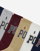 Polo Ralph Lauren 6Pk Classic Varsity Crew Socks (L) 821592PK3-991 Multi 2