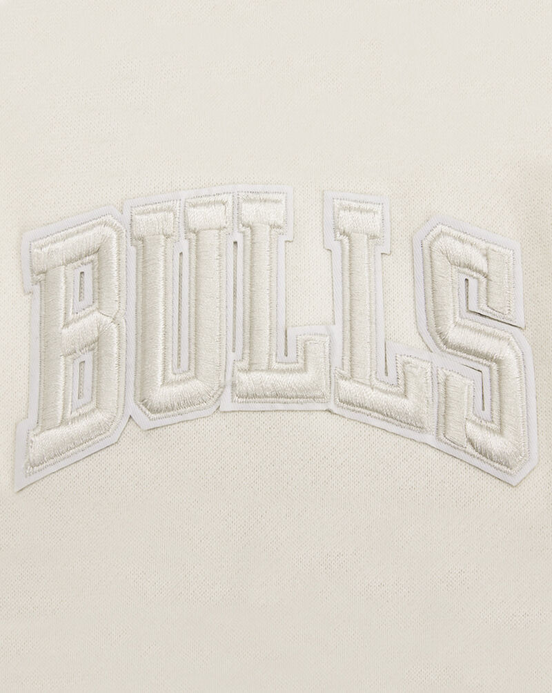 PRO STANDARD Chicago Bulls Neutral Drop Shoulder Fleece Pull Over Hoodie  BCB557093-EGG cream 4