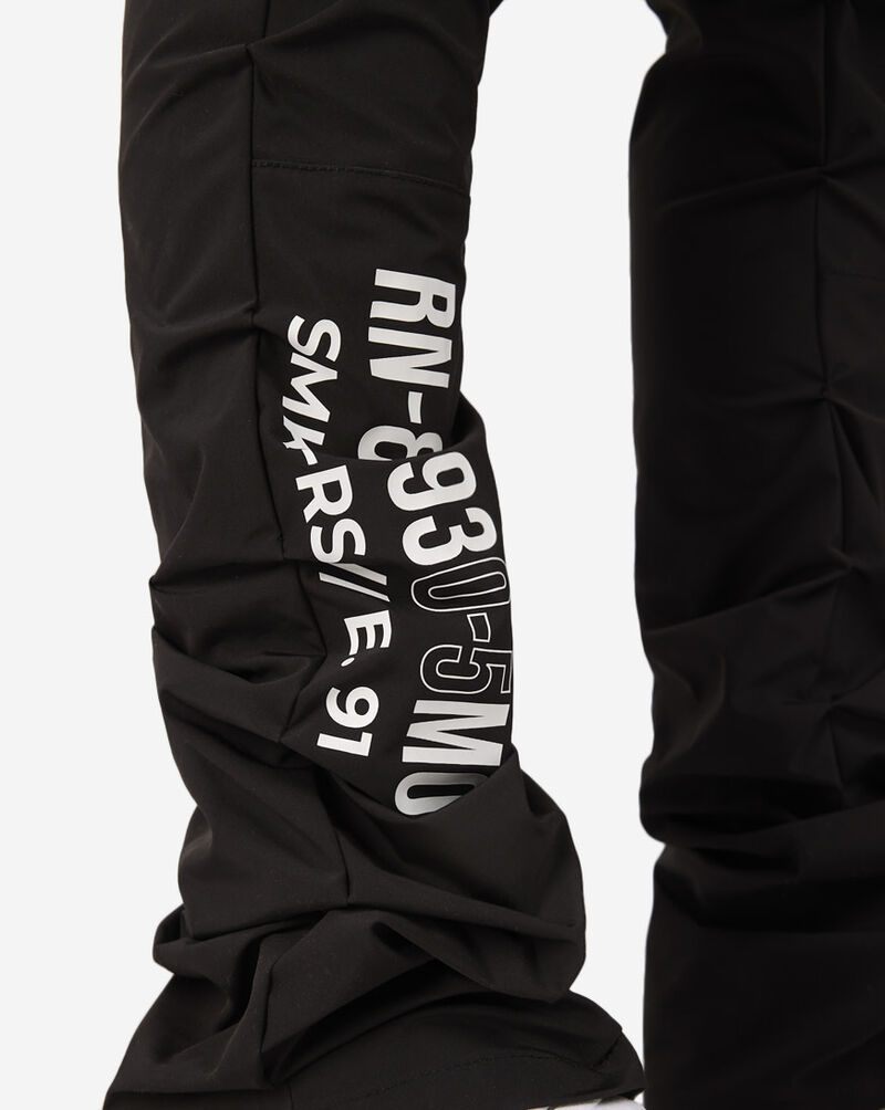 Smoke Rise Stacked Utility Nylon Cargo Pants WP24182SNZ-BLK Black 3