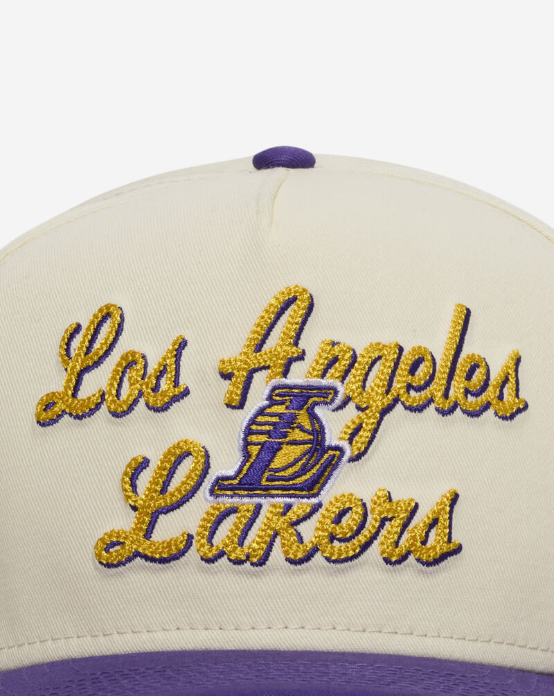 New Era 9Fifty Los Angeles Lakers Chainstitch Snapback Hat 60727202 cream 2