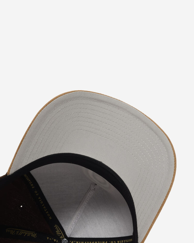 Mitchell  Ness Philadelphia Phillies Pro Pinch Lux Chain Snapback Hat HP18073-PPHBRTN Brown 4