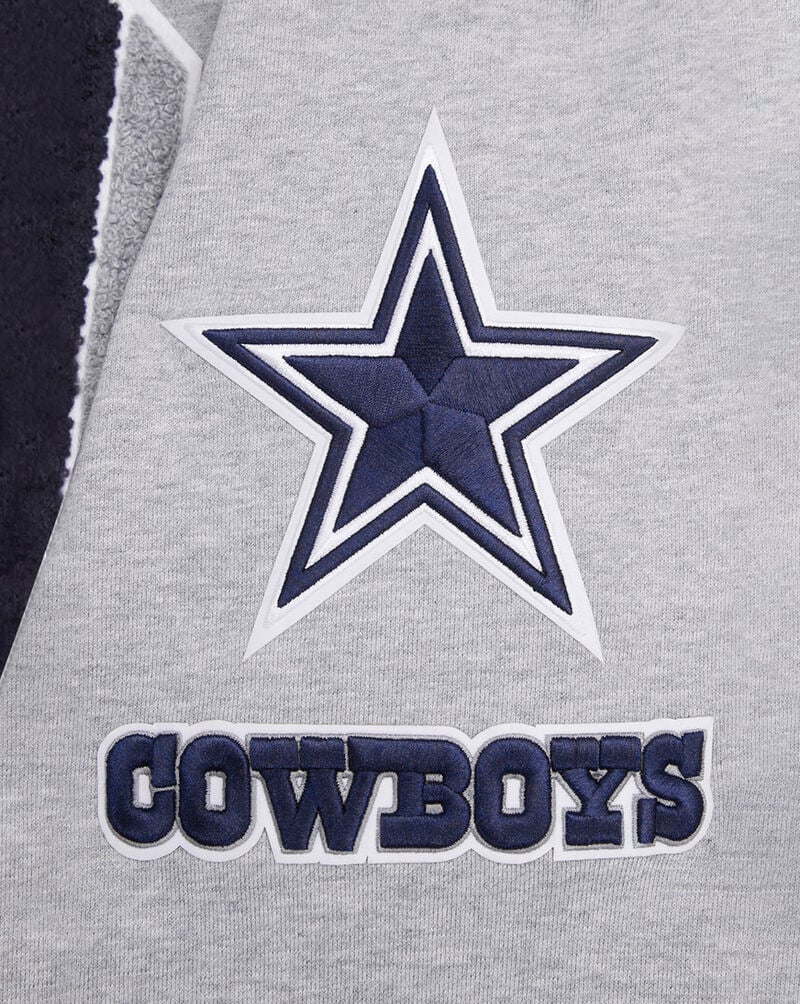 PRO STANDARD Dallas Cowboys Mash Up Rib Fleece Crewneck FDC5410579-HMN Grey 2