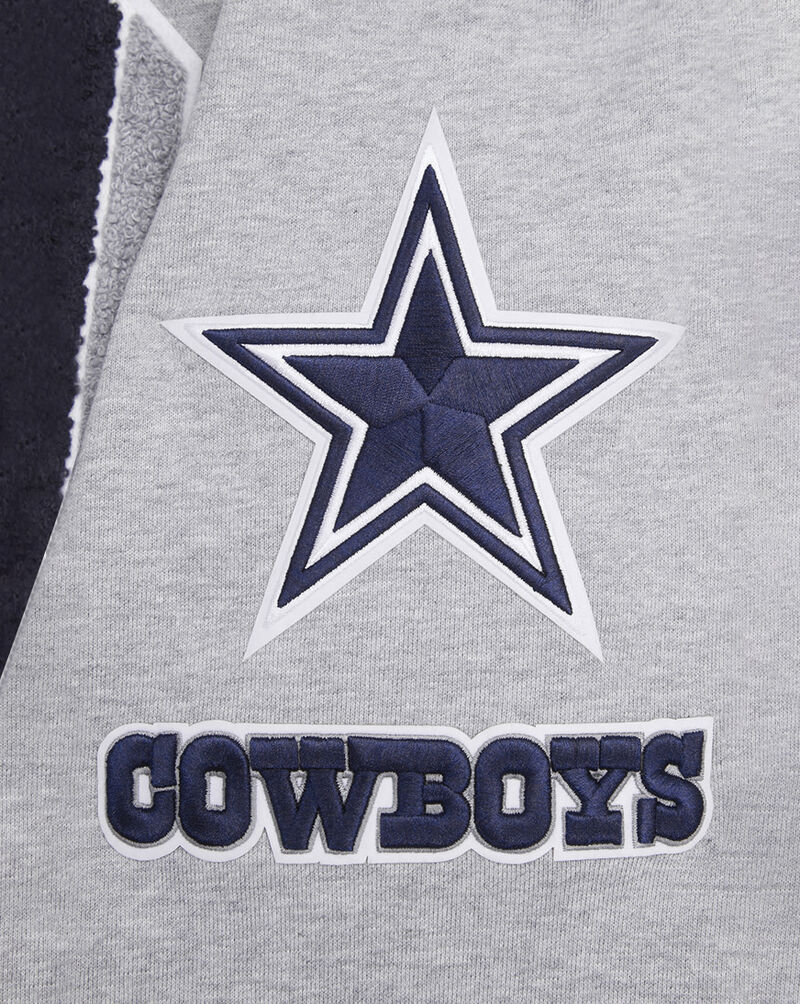 PRO STANDARD Dallas Cowboys Mash Up Rib Fleece Crewneck FDC5410579-HMN Grey 2