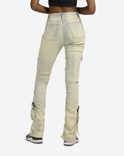 Cargo High-Rise Stacked Pants