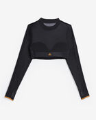 adidas IVY PARK Long Sleeve Mesh Crop Top GP4746 Black 2