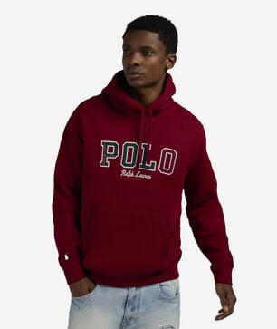 The RL Fleece Plaid-Logo Hoodie