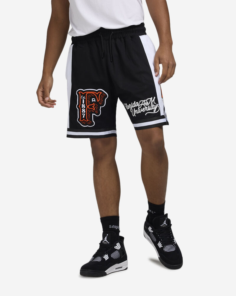 PRO STANDARD Florida AandM University Vintage Varsity Double Knit Shorts CFA371759-BLK Black 1