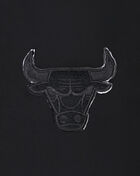 Chicago Bulls Triple Black Cropped Pullover Hoodie