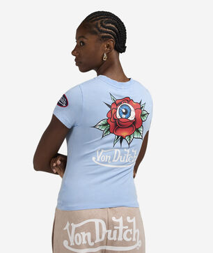 Eyeball Rose Graphic Tee