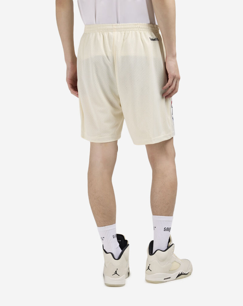 Mitchell  Ness Brooklyn Nets Mesh Practice Shorts BT6914-NJNCREA Beige 2