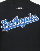 Big Boys' Los Angeles Dodgers Retro Classic Rib Wool Varsity Jacket