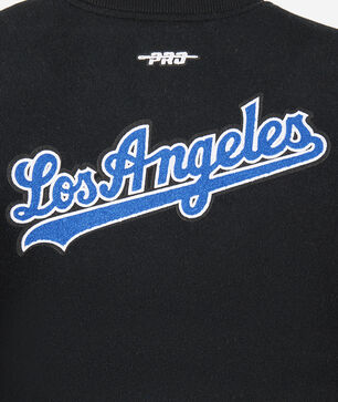 Big Boys' Los Angeles Dodgers Retro Classic Rib Wool Varsity Jacket