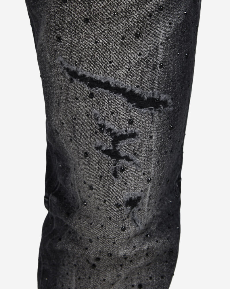 Smoke Rise Ombre Rhinestone Jeans JP25536SN-BLK Black 3