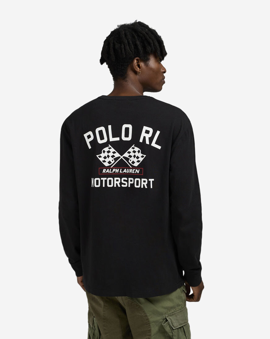 Shop Polo Ralph Lauren RL Motorsport Graphic Tee 710972612001-BLK
