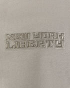 PRO STANDARD New York Liberty Neutral Drop Shoulder Fleece Pull Over Hoodie WNL570012-TAU Beige 4