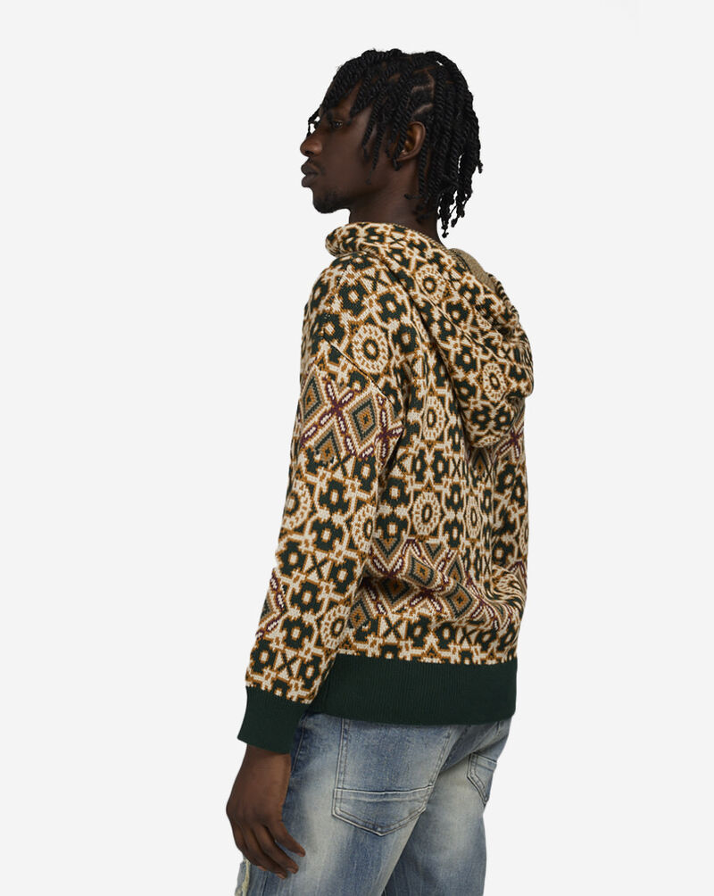 Smoke Rise Tapestry Jacquard Sweater- ST24665SNZ-SCA Green 2