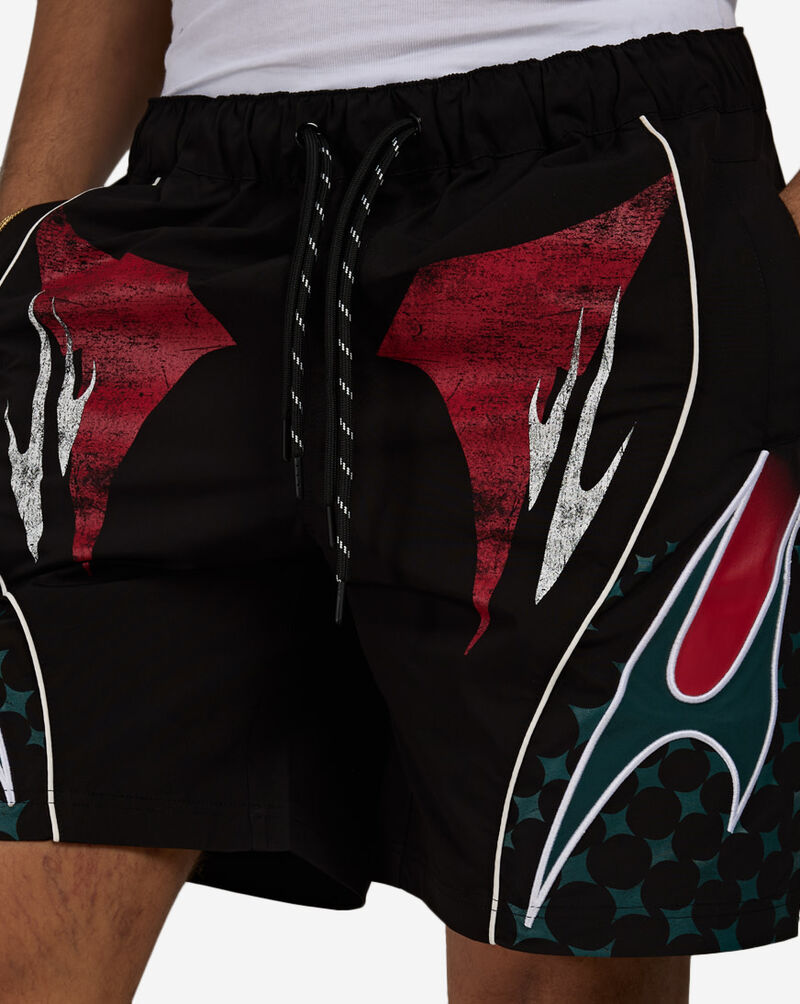 Smoke Rise Republic Windbreaker Shorts  WS26S451SN-BLK Black 3