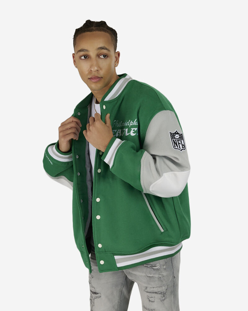 Mitchell & Ness NFL Philadelphia Eagles Varsity Jacket OJBF7004-PEAYYPPPGNGY Green 2