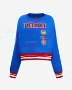 Detroit Pistons Retro Classic Rib Fleece Crewneck