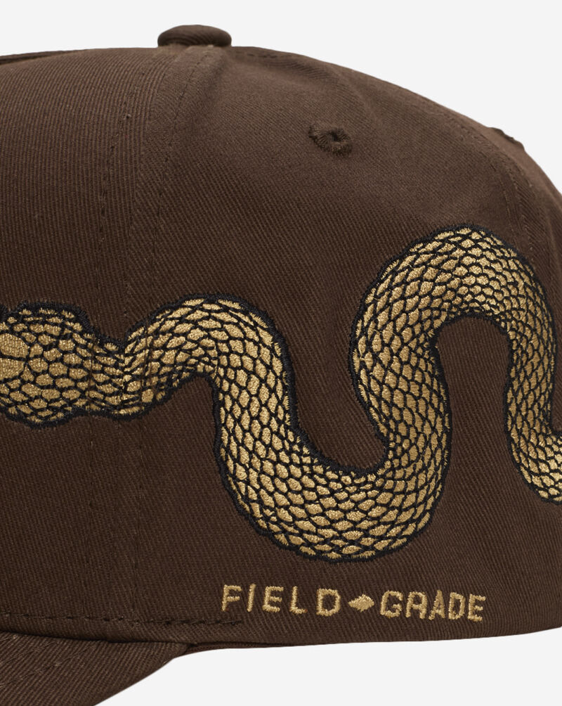 Field Grade Respectfully Serpent Twill Trucker Hat 1005727 Brown 2