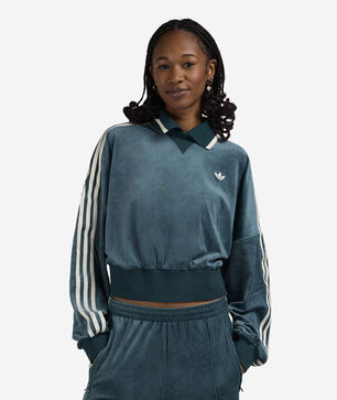 Liberty London Debossed Velvet Sweatshirt