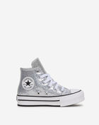 Converse Pre-School Chuck Taylor All Star Lift Platform Disco A17658C silver 4