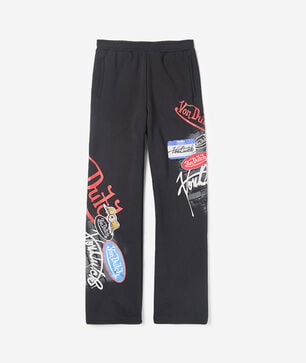 Kids' Airbrush Stacked Fleece Jogger Pant