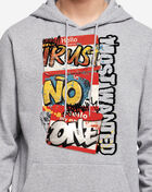 Mister Tee Trust No One Name Tag Hoodie MTUS601-00111 Grey 3