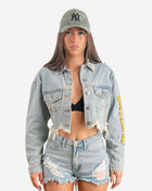 Yellow Smiley Denim Jacket