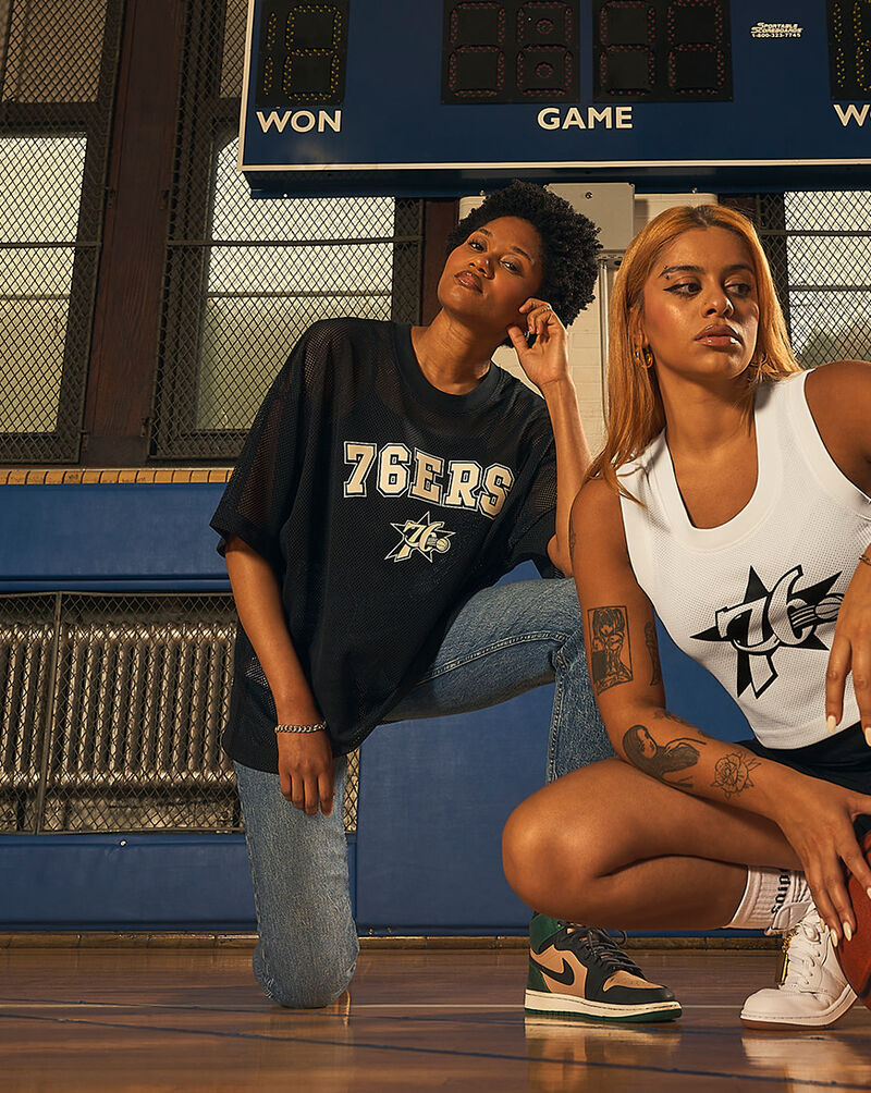 Mitchell  Ness Philadelphia 76ers Mesh Jersey TP8486-P76BLCK Black 4