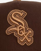 Mitchell  Ness Chicago White Sox Pro Pinch Lux Chain Snapback Hat HP18073-CWSBRTN Brown 2