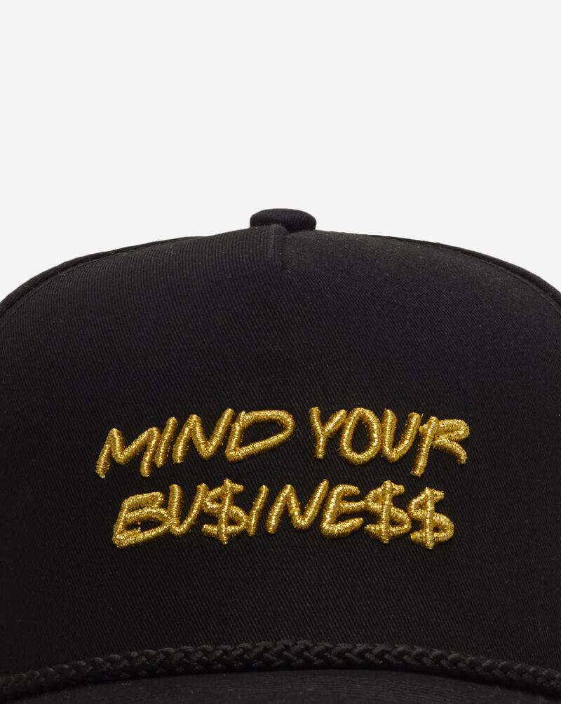Field Grade Mind Your Business Twill Trucker Hat 1005093 Black 2