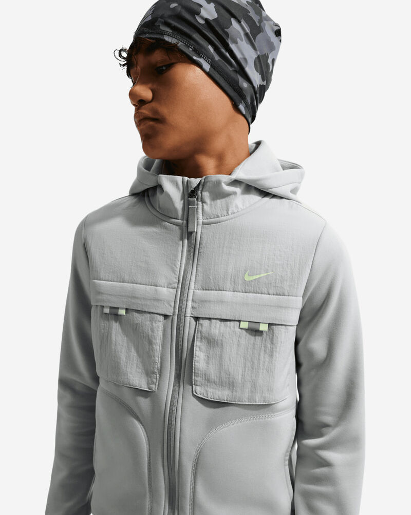 Nike Big Kids' NSW City Utility Full-Zip Hoodie IO0763-077 Grey 3