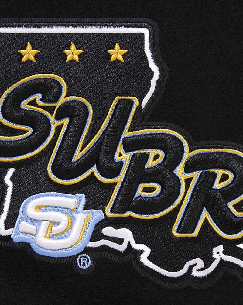 PRO STANDARD Southern University Homecoming Varsity Jacket CSU671545-BLW Black 4