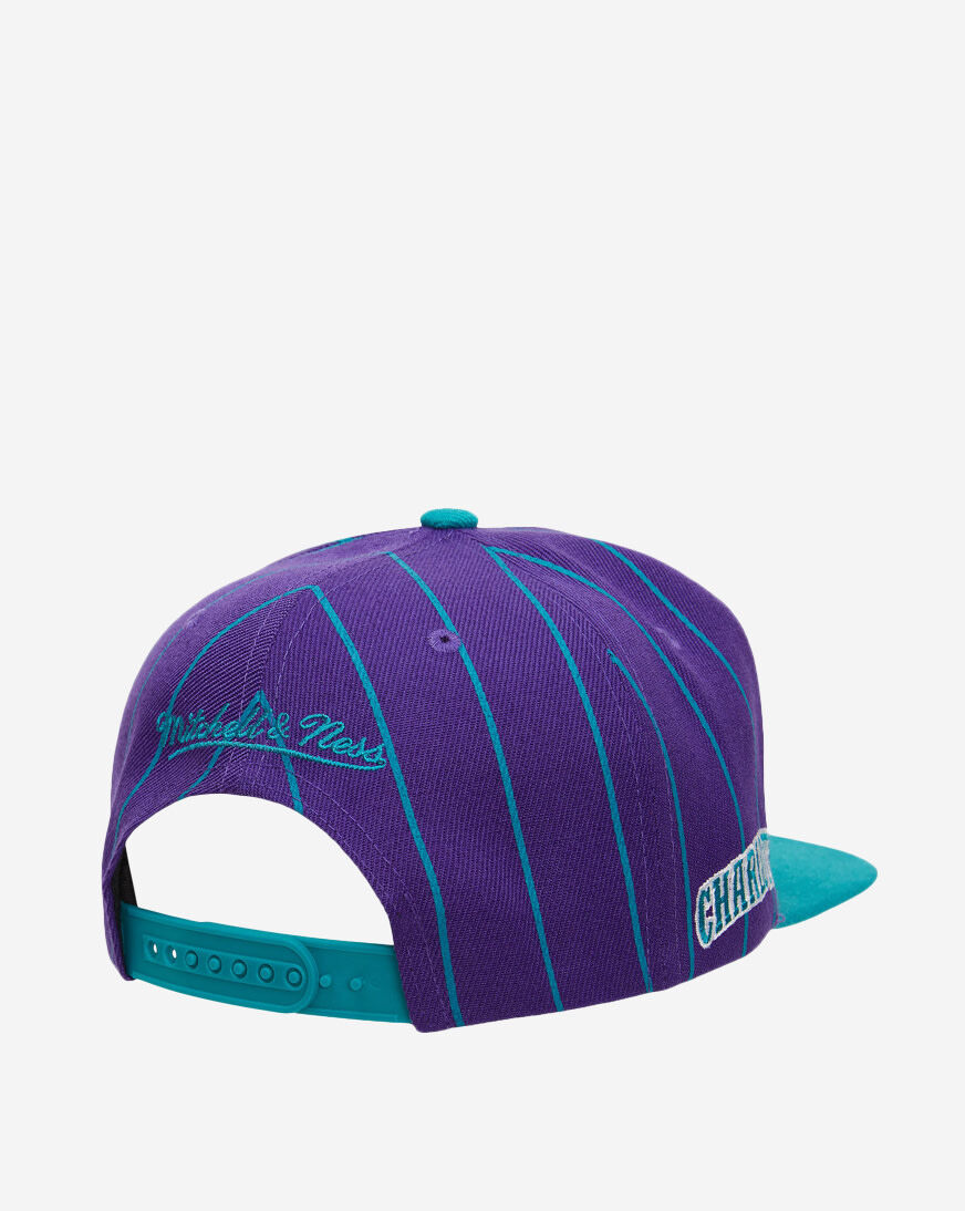 Shop Mitchell & Ness Charlotte Hornets Team Pin Snapback Hat