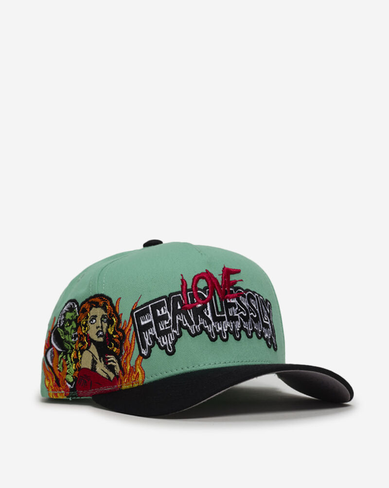 Field Grade Love Fearlessly Vampire Twill Trucker Hat 1005400 Blue 1