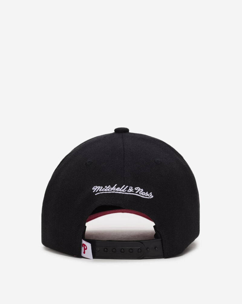 Mitchell  Ness Philadelphia Phillies Hyper Type Pro Crown Snapback Hat HP10053-PPHBLCK Black 3
