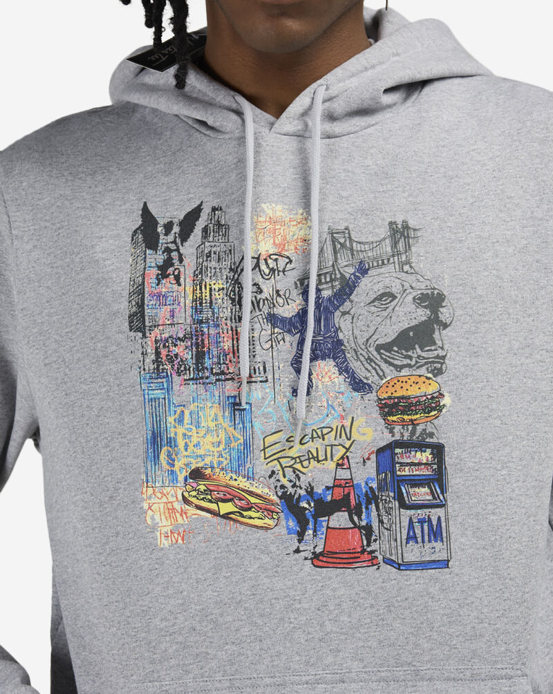 Mister Tee City Sketchbook Hoodie MTUS489-00111 Grey 3