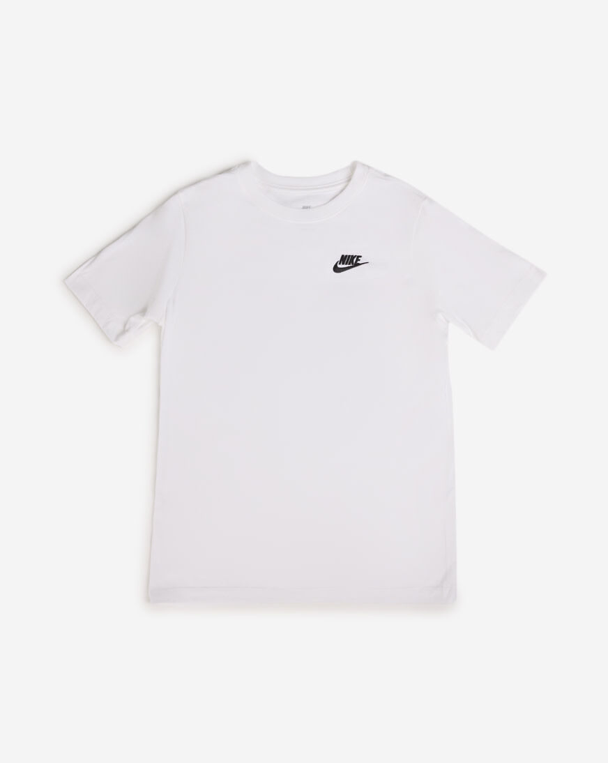 Shop Nike Grade School NSW Futura Tee AR5254-100 white