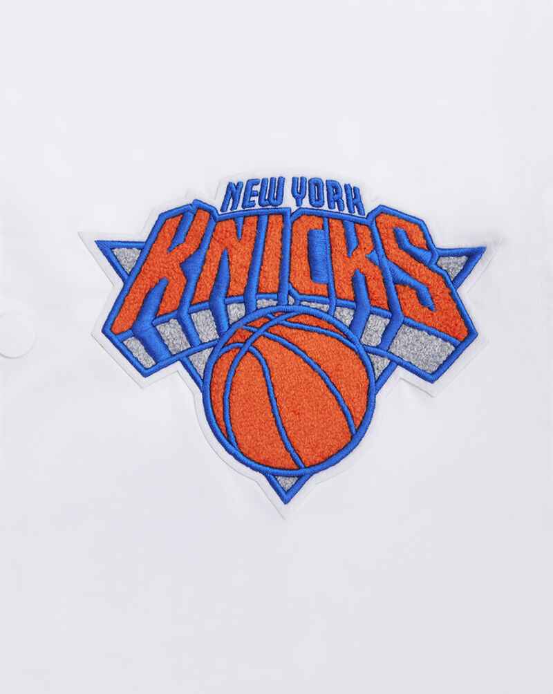PRO STANDARD New York Knicks Mash Up Rib Satin Jacket BNK6515708-WRO White 4