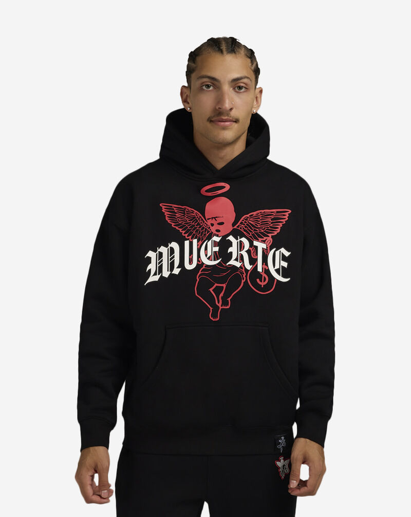 Hasta Muerte Real Oe Muerte Hoodie  HMREALOEHD-BLK Black 1