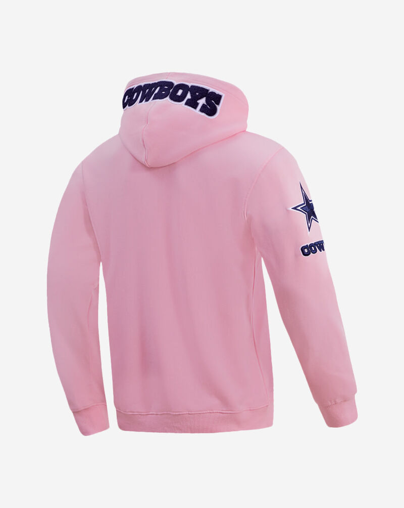 PRO STANDARD Dallas Cowboys Classic Chenille Double Knit Pull Over Hoodie FDC5410295-PNK Pink 3