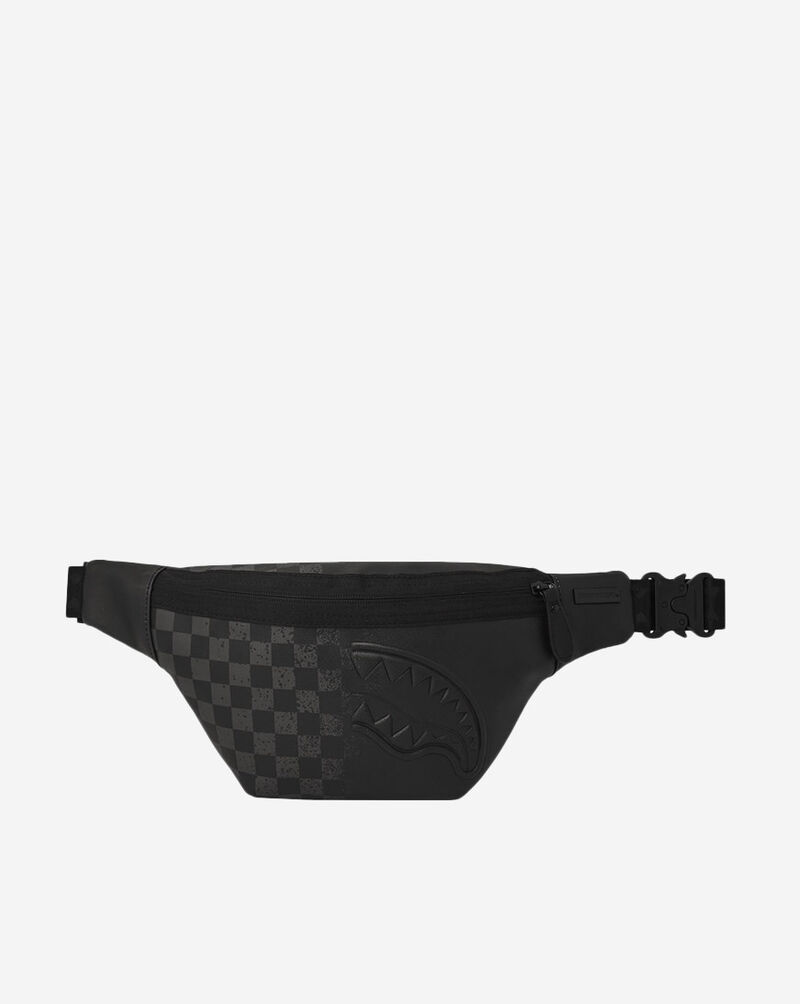 Sprayground Spritz Grey Check Savvy Crossbody Bag B6861 Black 1