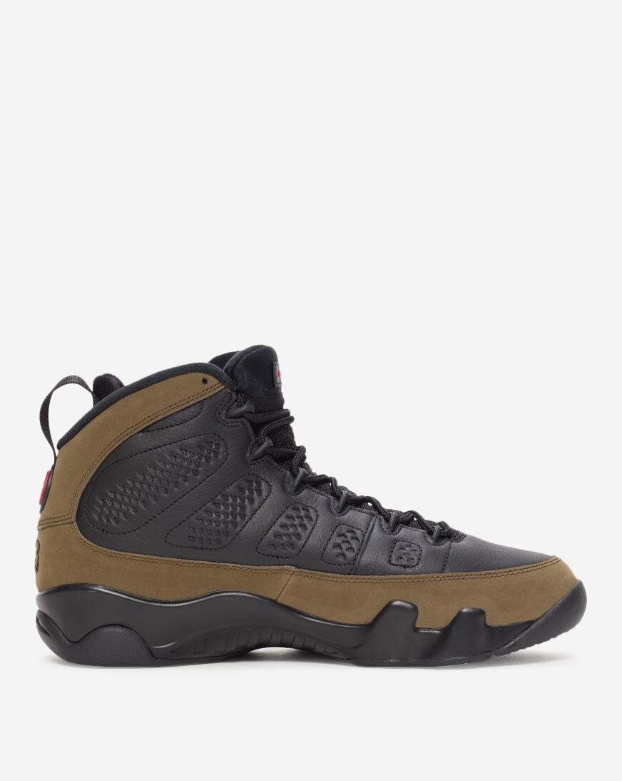 olive and black jordan 9