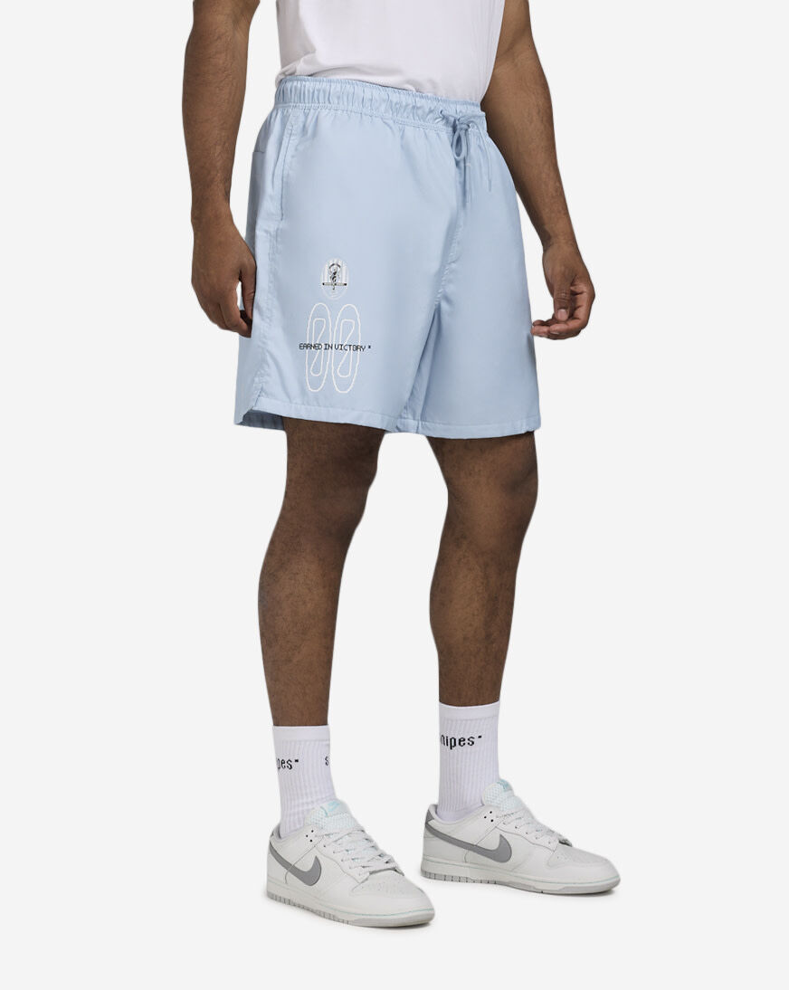 ウェア Basic Zip Shorts (cloud blue/off white) GODSPEED NEW YORK - CourtSide Shorts (Cloud Blue)